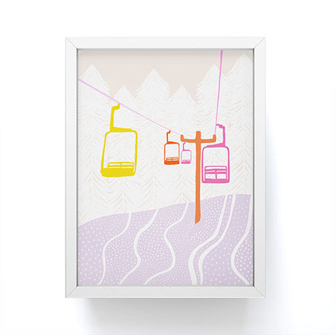 SunshineCanteen Chairlift Framed Mini Art Print
