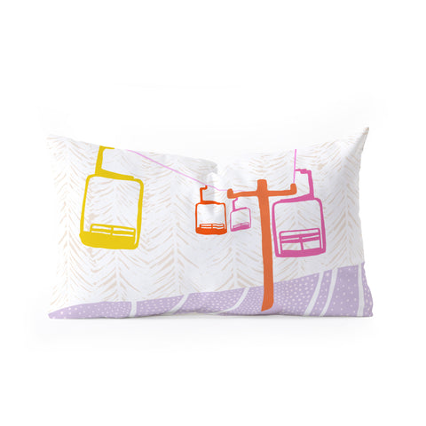 SunshineCanteen Chairlift Oblong Throw Pillow