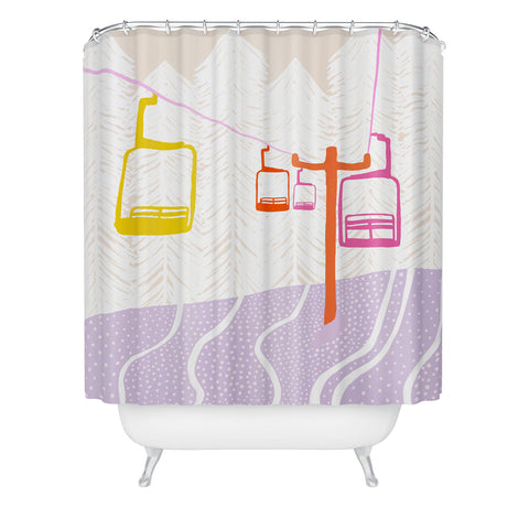 SunshineCanteen Chairlift Shower Curtain