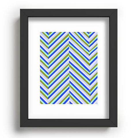 SunshineCanteen chevron blues Recessed Framing Rectangle