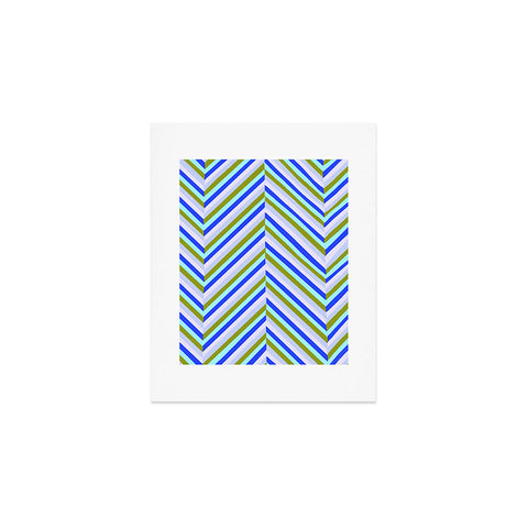 SunshineCanteen chevron blues Art Print