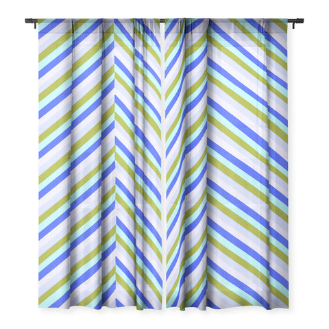 SunshineCanteen chevron blues Sheer Non Repeat
