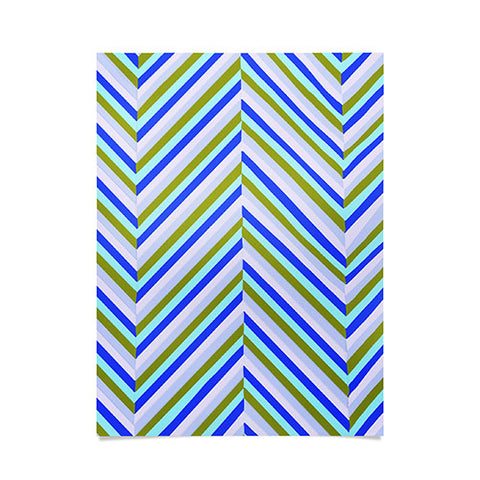 SunshineCanteen chevron blues Poster