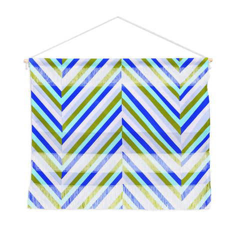 SunshineCanteen chevron blues Wall Hanging Landscape