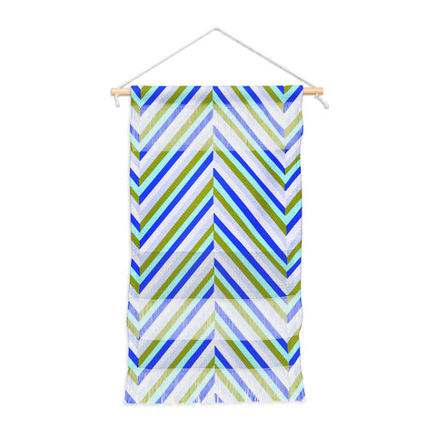 SunshineCanteen chevron blues Wall Hanging Portrait