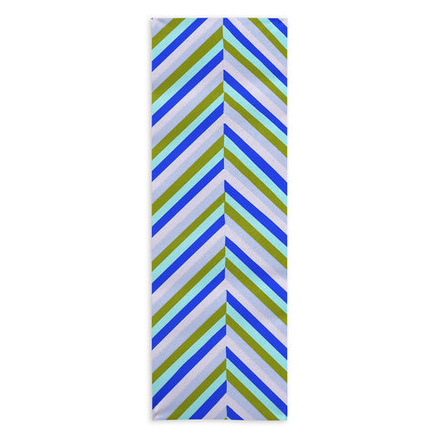 SunshineCanteen chevron blues Yoga Towel