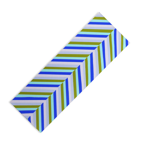 SunshineCanteen chevron blues Yoga Mat