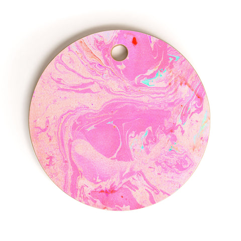 SunshineCanteen cosmic pink skies Cutting Board Round