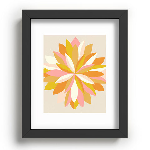 SunshineCanteen dahlia bloom Recessed Framing Rectangle