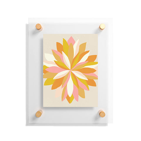 SunshineCanteen dahlia bloom Floating Acrylic Print