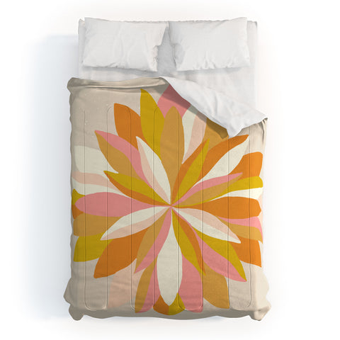SunshineCanteen dahlia bloom Comforter