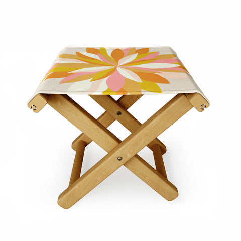 SunshineCanteen dahlia bloom Folding Stool