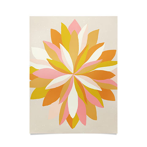 SunshineCanteen dahlia bloom Poster