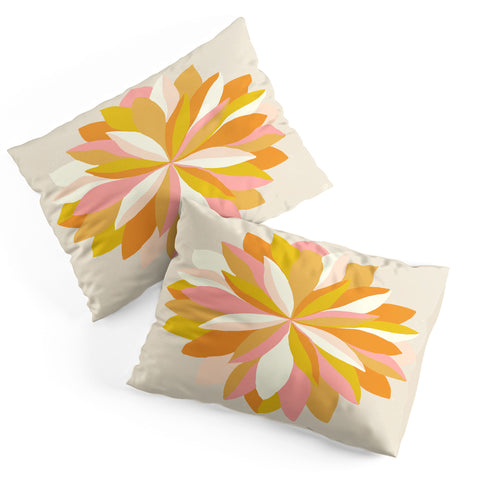 SunshineCanteen dahlia bloom Pillow Shams