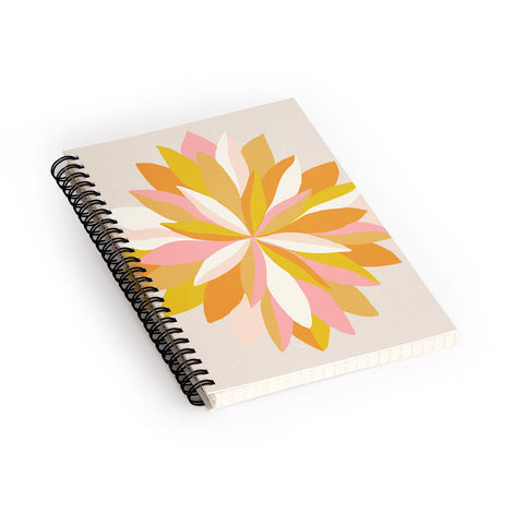 SunshineCanteen dahlia bloom Spiral Notebook