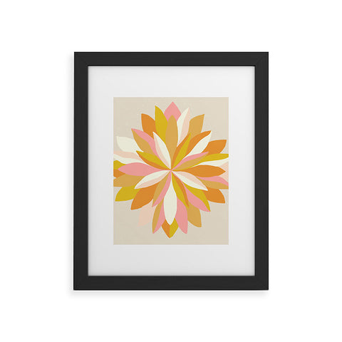 SunshineCanteen dahlia bloom Framed Art Print