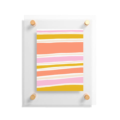 SunshineCanteen del mar stripes Floating Acrylic Print