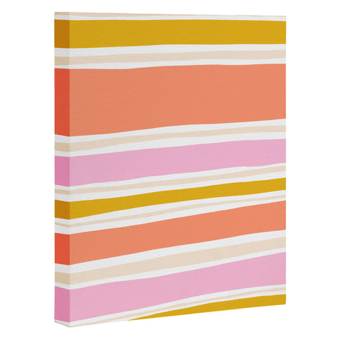 SunshineCanteen del mar stripes Art Canvas
