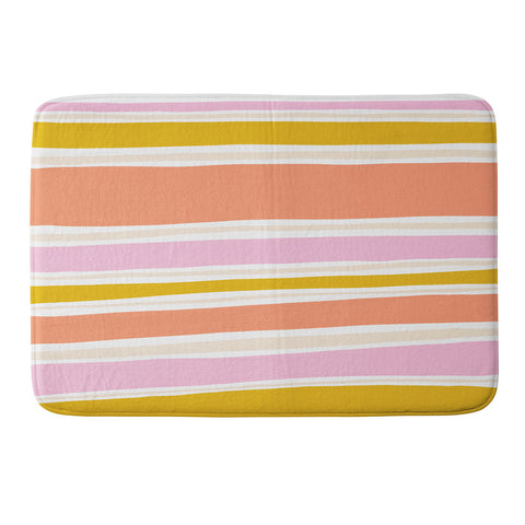 SunshineCanteen del mar stripes Memory Foam Bath Mat