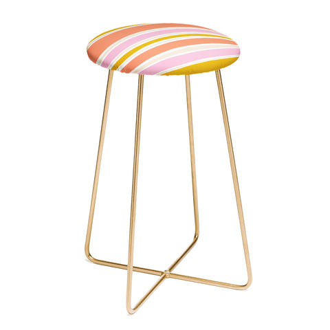 SunshineCanteen del mar stripes Counter Stool