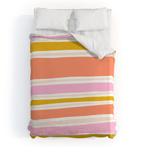 SunshineCanteen del mar stripes Duvet Cover