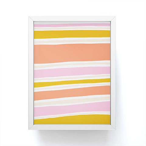 SunshineCanteen del mar stripes Framed Mini Art Print