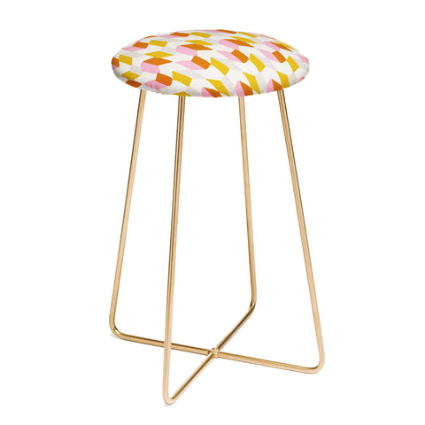 SunshineCanteen delilah chevron pattern Counter Stool