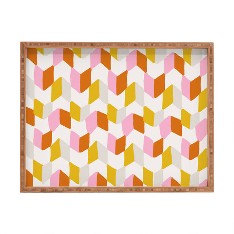 SunshineCanteen delilah chevron pattern Rectangular Tray