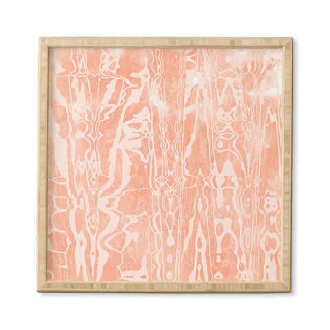 SunshineCanteen electric avenue peach Framed Wall Art