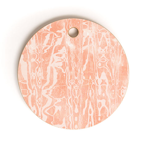 SunshineCanteen electric avenue peach Cutting Board Round