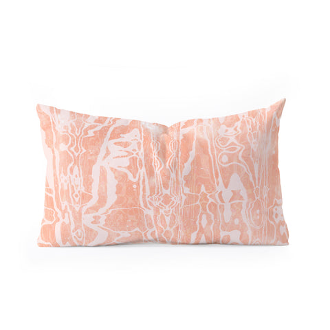SunshineCanteen electric avenue peach Oblong Throw Pillow