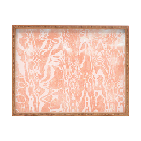 SunshineCanteen electric avenue peach Rectangular Tray