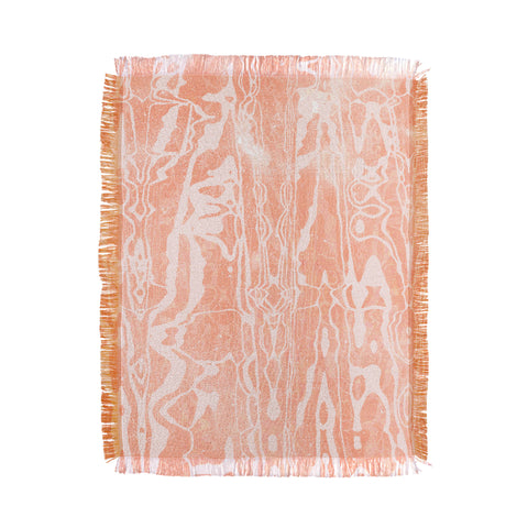 SunshineCanteen electric avenue peach Throw Blanket