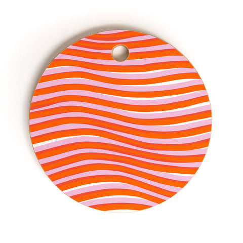 SunshineCanteen electric zebra stripes Cutting Board Round
