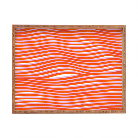 SunshineCanteen electric zebra stripes Rectangular Tray