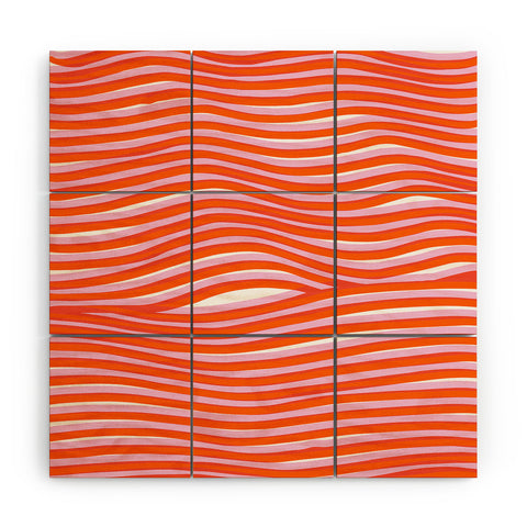 SunshineCanteen electric zebra stripes Wood Wall Mural