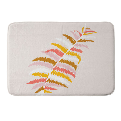 SunshineCanteen fall fern Memory Foam Bath Mat