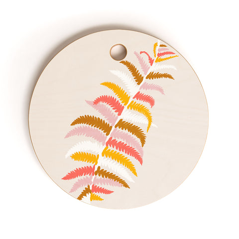SunshineCanteen fall fern Cutting Board Round