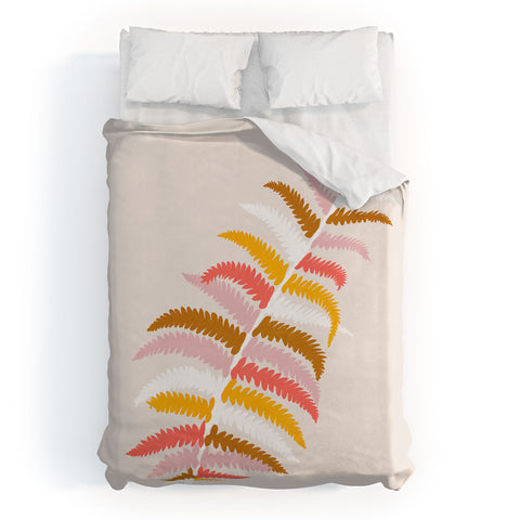 SunshineCanteen fall fern Duvet Cover