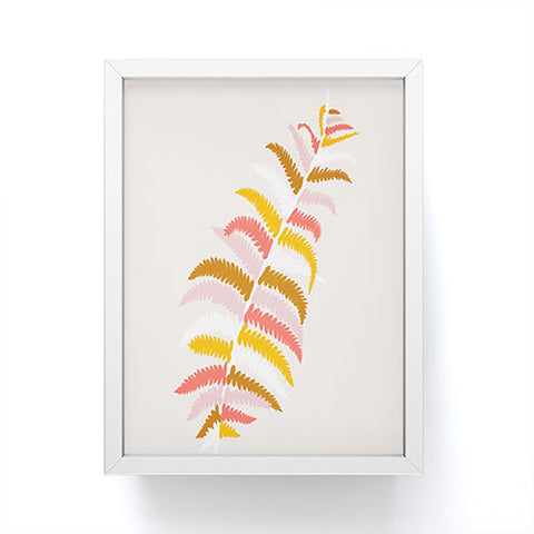 SunshineCanteen fall fern Framed Mini Art Print