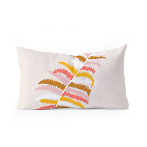 SunshineCanteen fall fern Oblong Throw Pillow