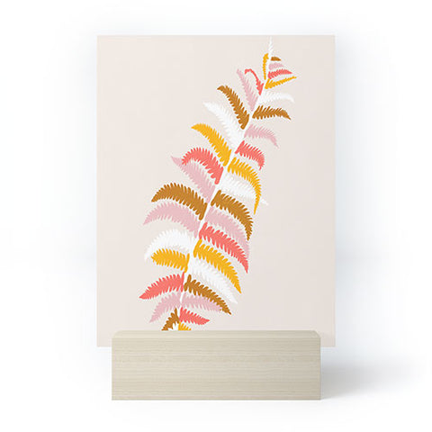 SunshineCanteen fall fern Mini Art Print