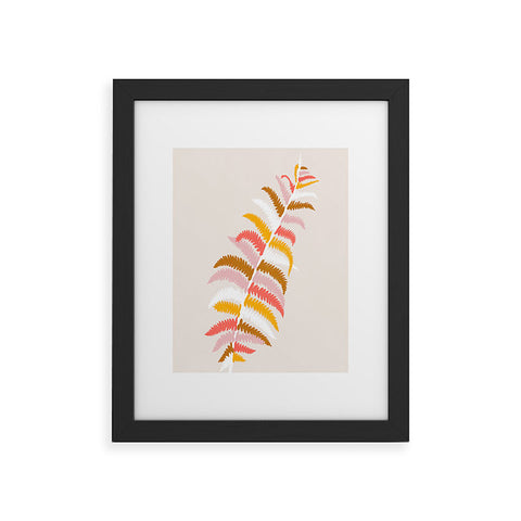 SunshineCanteen fall fern Framed Art Print