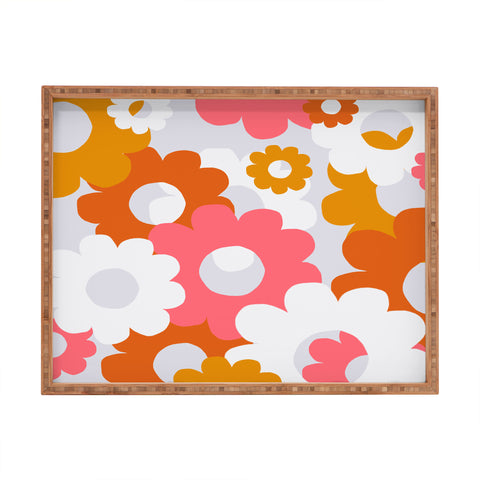SunshineCanteen flower power 1960 Rectangular Tray