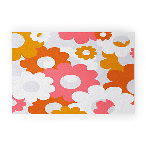 SunshineCanteen flower power 1960 Welcome Mat