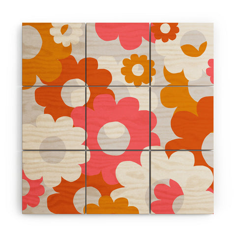 SunshineCanteen flower power 1960 Wood Wall Mural