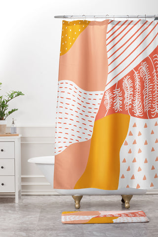 SunshineCanteen frankie Shower Curtain And Mat