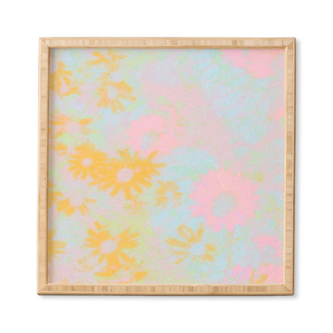 SunshineCanteen gentle flowers Framed Wall Art