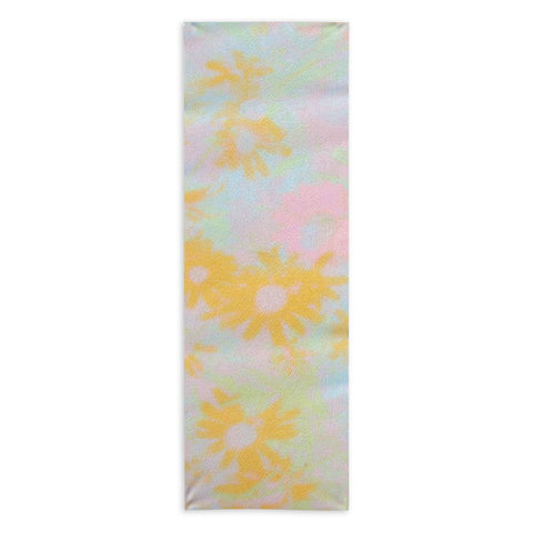 SunshineCanteen gentle flowers Yoga Towel