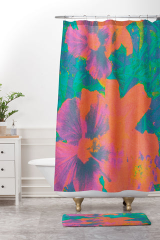 SunshineCanteen Hawaii 1965 Shower Curtain And Mat